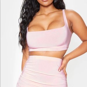 PRETTY LITTLE THING PINK TANK TOP SOFT FABRIC